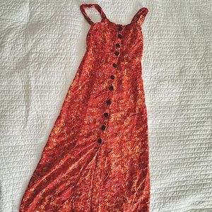 Pre-loved orange floral dress